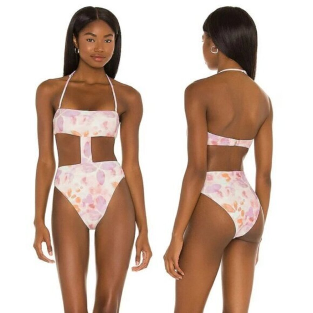 House of Harlow  xREVOLVE Kodi One Piece in 70s Watercolor Multi